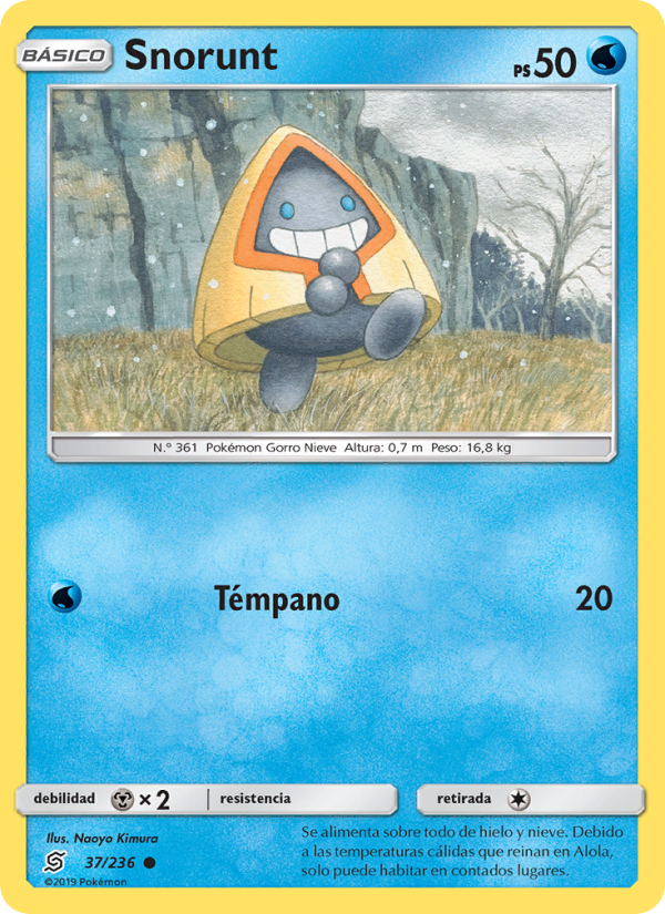 Snorunt 37 — Mentes Unidas (Spanish Pokémon TCG card)