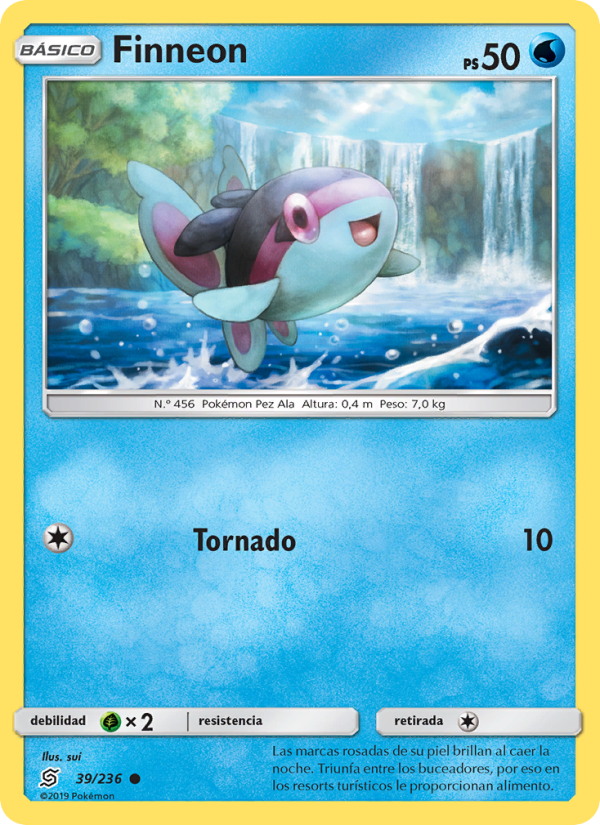 Finneon 39 — Mentes Unidas (Spanish Pokémon TCG card)