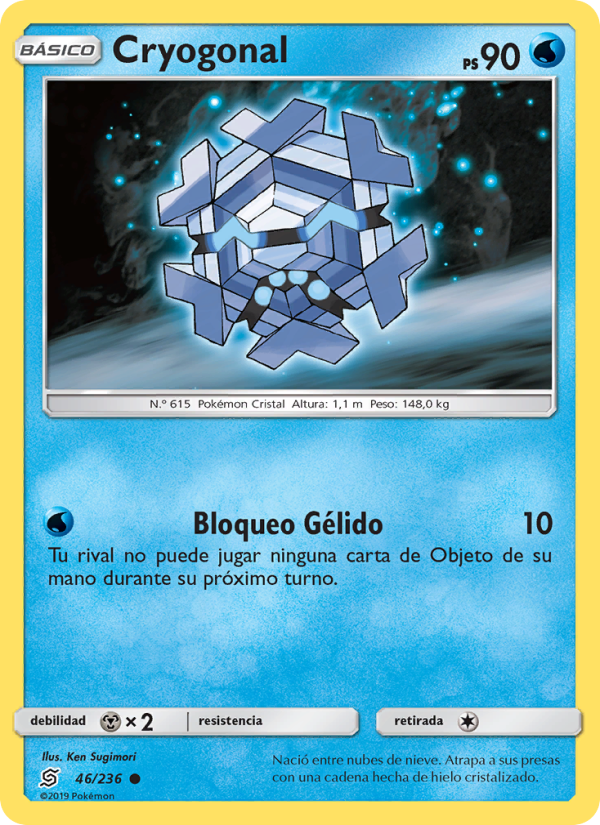 Cryogonal 46 — Mentes Unidas (Spanish Pokémon TCG card)