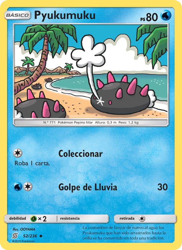 Pyukumuku 52 — Mentes Unidas (Spanish Pokémon TCG card)