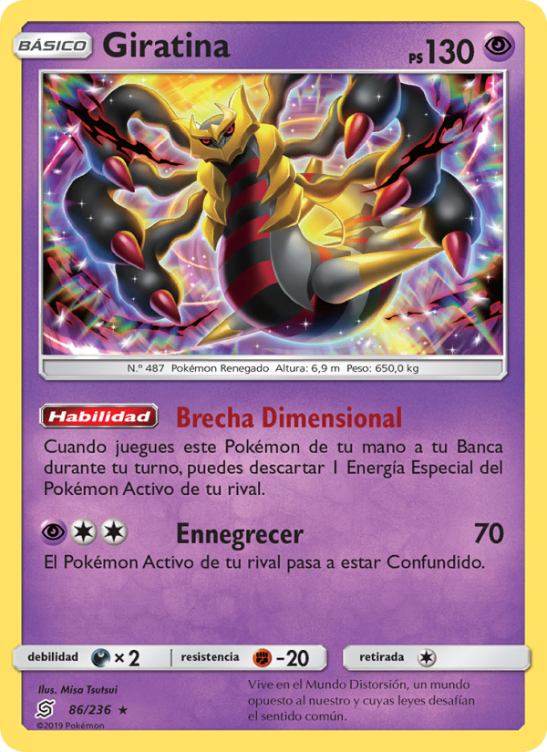Giratina 86 — Mentes Unidas (Spanish Pokémon TCG card)