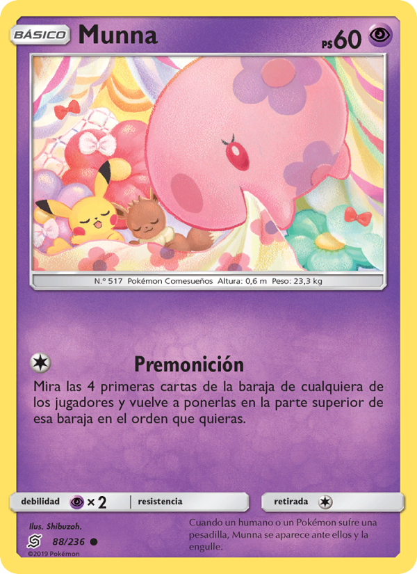 Munna 88 — Mentes Unidas (Spanish Pokémon TCG card)