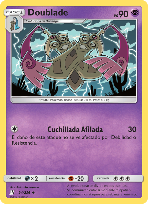 Doublade 94 — Mentes Unidas (Spanish Pokémon TCG card)