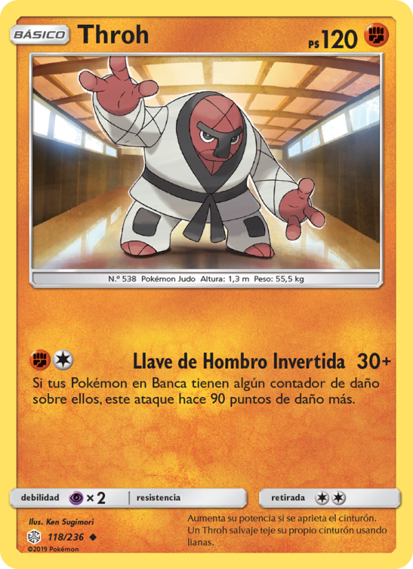 Throh 118 — Eclipse Cósmico (Spanish Pokémon TCG card)