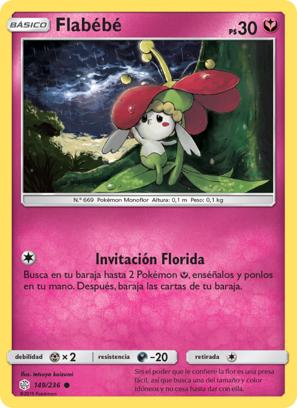Flabébé 149 — Eclipse Cósmico (Spanish Pokémon TCG card)
