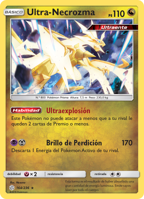 Ultra-Necrozma 164 — Eclipse Cósmico (Spanish Pokémon TCG card)