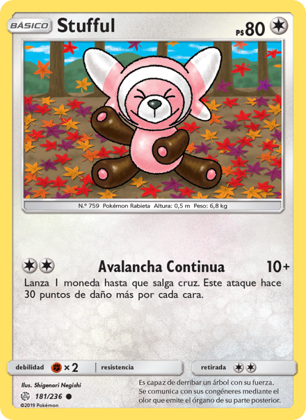Stufful 181 — Eclipse Cósmico (Spanish Pokémon TCG card)