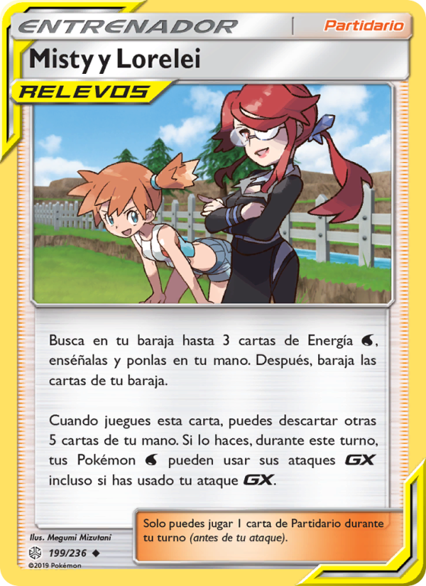 Misty y Lorelei 199 — Eclipse Cósmico (Spanish Pokémon TCG card)