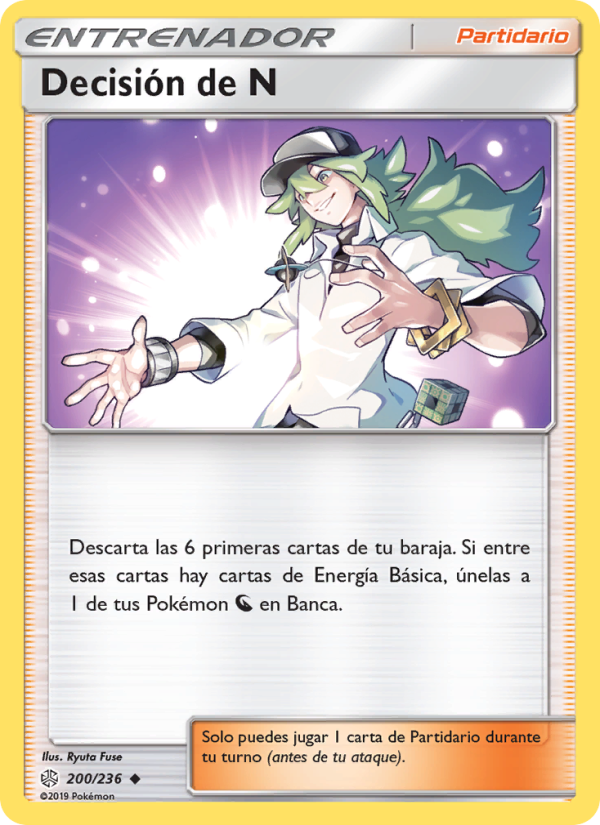 Decisión de N 200 — Eclipse Cósmico (Spanish Pokémon TCG card)