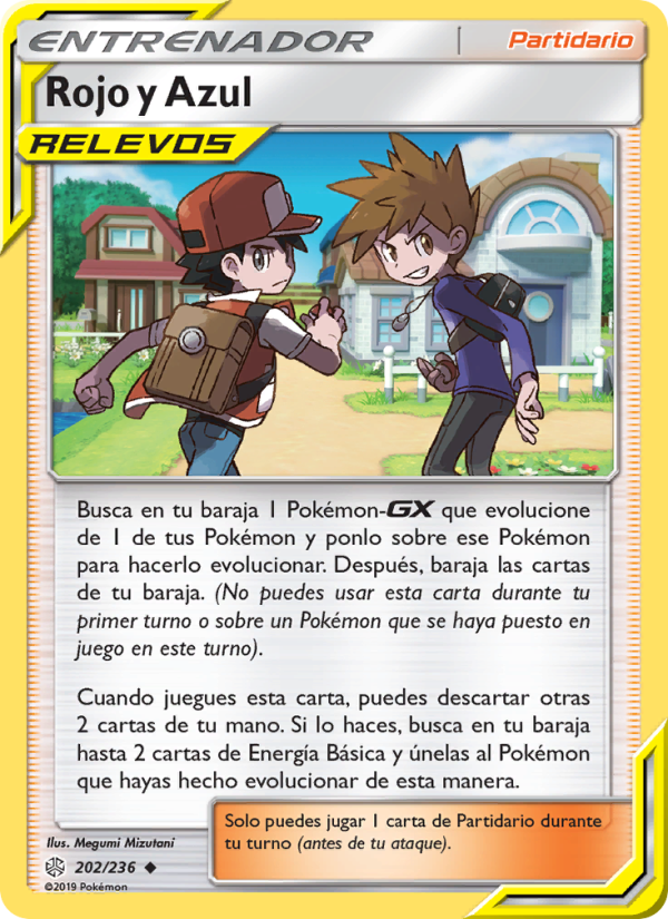 Rojo y Azul 202 — Eclipse Cósmico (Spanish Pokémon TCG card)