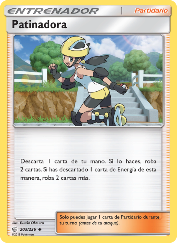Patinadora 203 — Eclipse Cósmico (Spanish Pokémon TCG card)