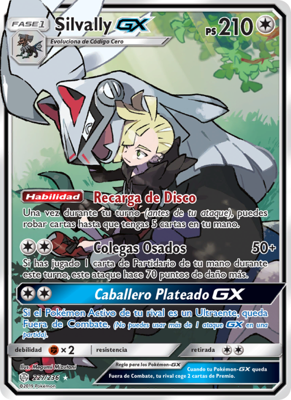 Silvally GX 227 — Eclipse Cósmico (Spanish Pokémon TCG card)