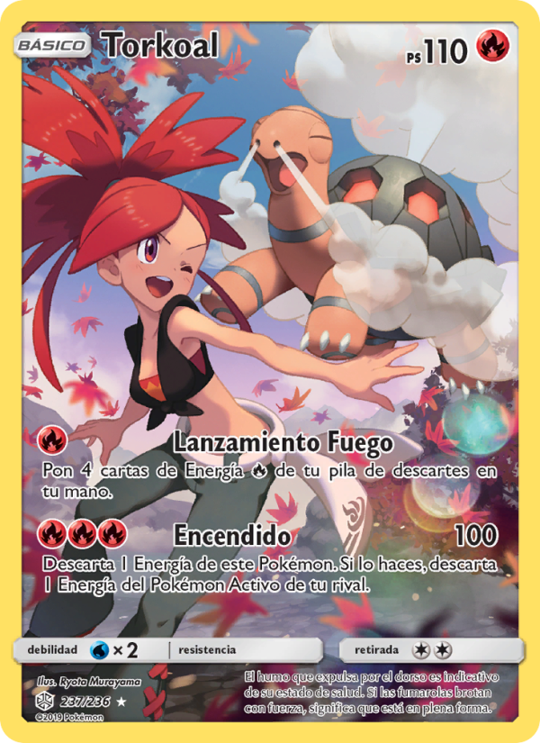 Torkoal 237 — Eclipse Cósmico (Spanish Pokémon TCG card)