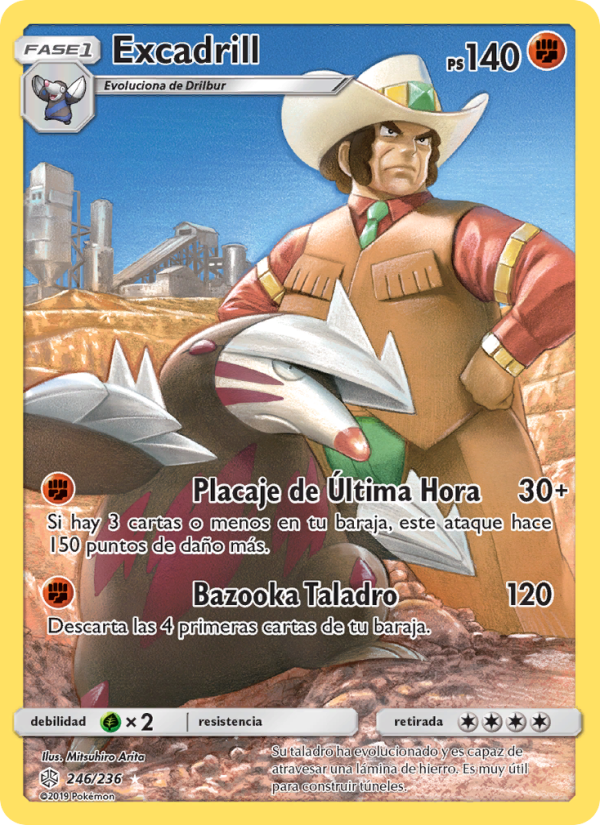 Excadrill 246 — Eclipse Cósmico (Spanish Pokémon TCG card)
