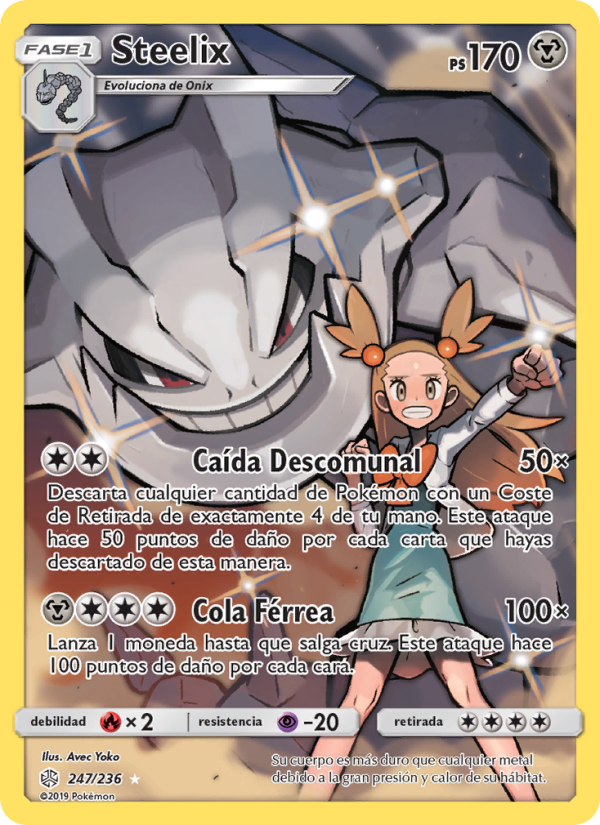 Steelix 247 — Eclipse Cósmico (Spanish Pokémon TCG card)