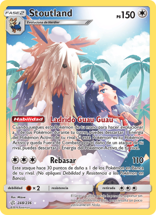 Stoutland 248 — Eclipse Cósmico (Spanish Pokémon TCG card)
