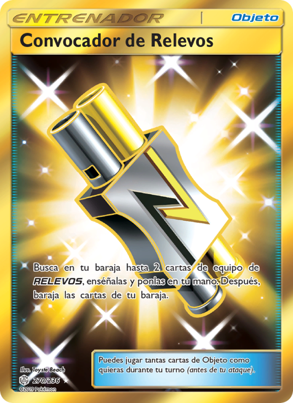 Convocador de Relevos 270 — Eclipse Cósmico (Spanish Pokémon TCG card)