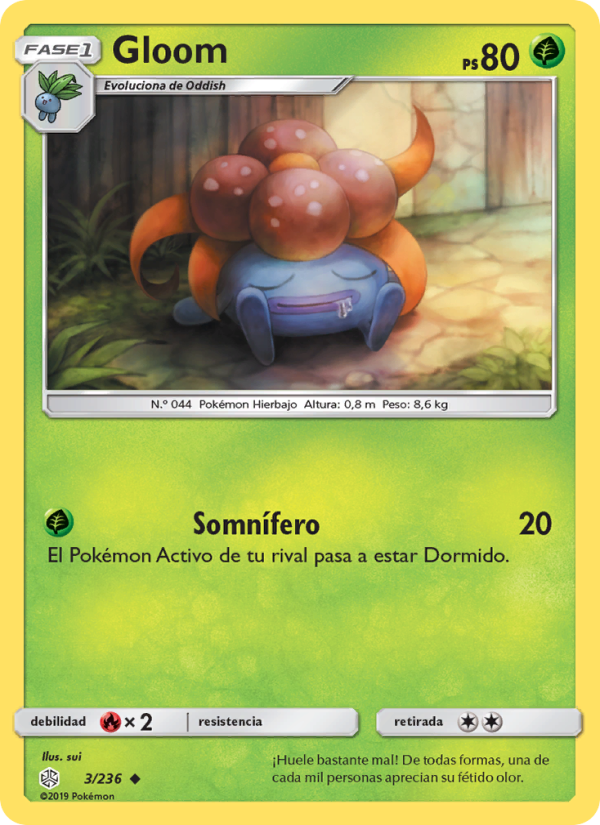 Gloom 3 — Eclipse Cósmico (Spanish Pokémon TCG card)