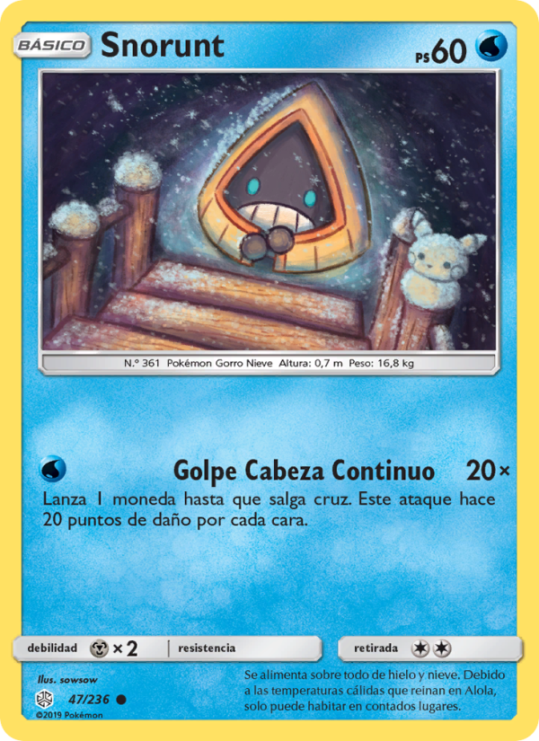 Snorunt 47 — Eclipse Cósmico (Spanish Pokémon TCG card)