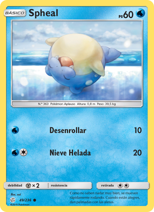Spheal 49 — Eclipse Cósmico (Spanish Pokémon TCG card)