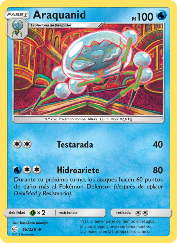 Araquanid 65 — Eclipse Cósmico (Spanish Pokémon TCG card)