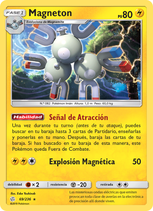 Magneton 69 — Eclipse Cósmico (Spanish Pokémon TCG card)