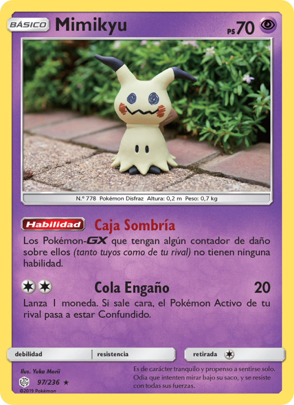 Mimikyu 97 — Eclipse Cósmico (Spanish Pokémon TCG card)