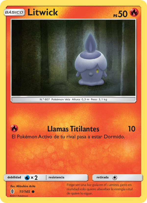 Litwick 11 — Albor de Guadianes (Spanish Pokémon TCG card)