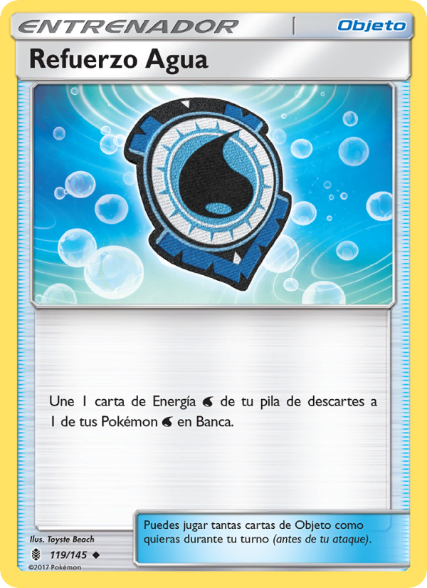 Refuerzo Agua 119 — Albor de Guadianes (Spanish Pokémon TCG card)