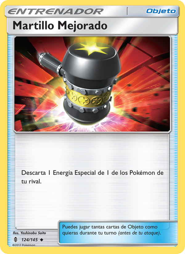 Martillo Mejorado 124 — Albor de Guadianes (Spanish Pokémon TCG card)