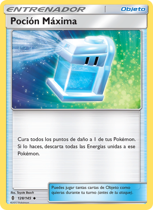 Poción Máxima 128 — Albor de Guadianes (Spanish Pokémon TCG card)
