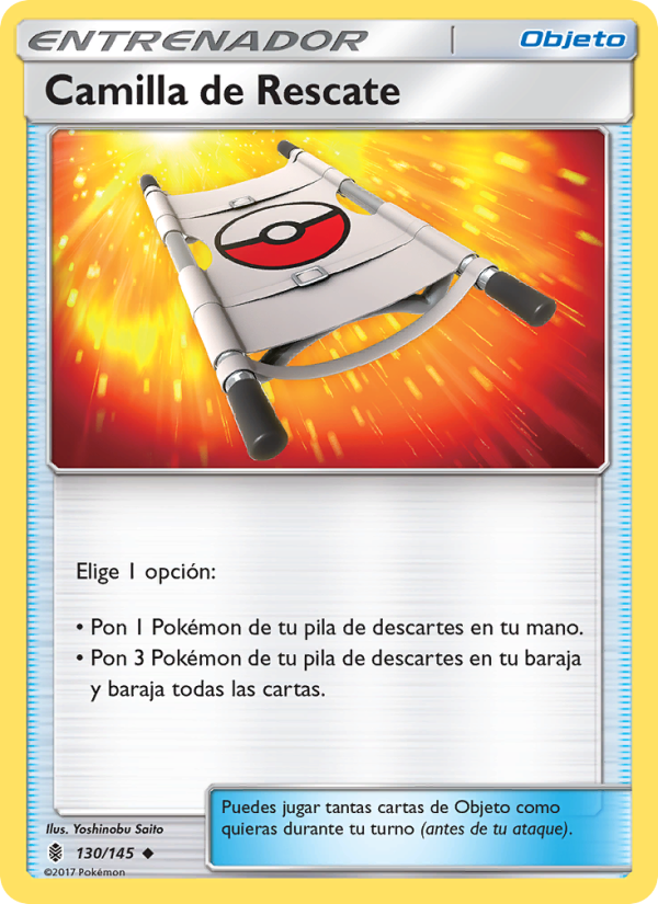 Camilla de Rescate 130 — Albor de Guadianes (Spanish Pokémon TCG card)