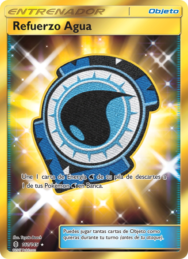 Refuerzo Agua 161 — Albor de Guadianes (Spanish Pokémon TCG card)