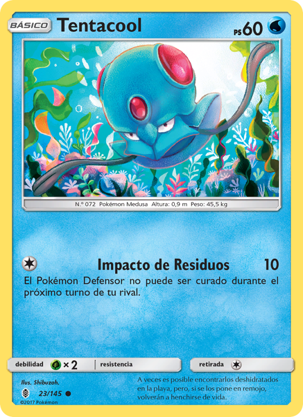 Tentacool 23 — Albor de Guadianes (Spanish Pokémon TCG card)