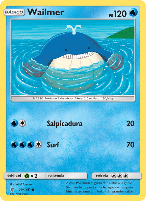 Wailmer 29 — Albor de Guadianes (Spanish Pokémon TCG card)