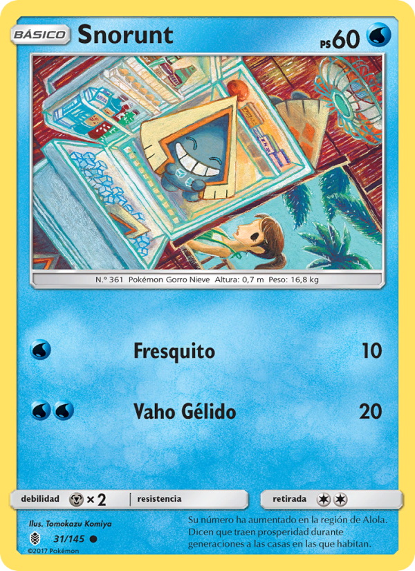 Snorunt 31 — Albor de Guadianes (Spanish Pokémon TCG card)