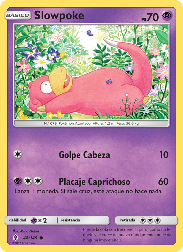 Slowpoke 48 — Albor de Guadianes (Spanish Pokémon TCG card)