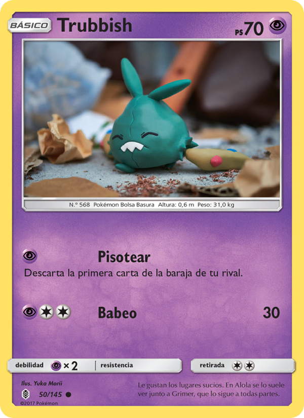 Trubbish 50 — Albor de Guadianes (Spanish Pokémon TCG card)