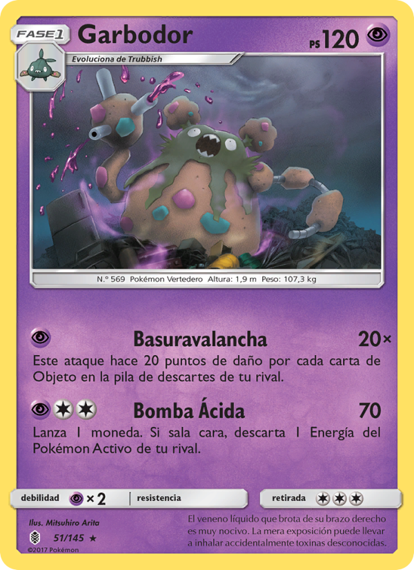 Garbodor 51 — Albor de Guadianes (Spanish Pokémon TCG card)