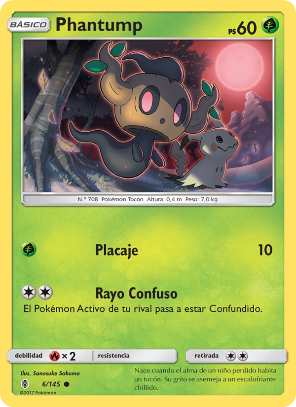 Phantump 6 — Albor de Guadianes (Spanish Pokémon TCG card)