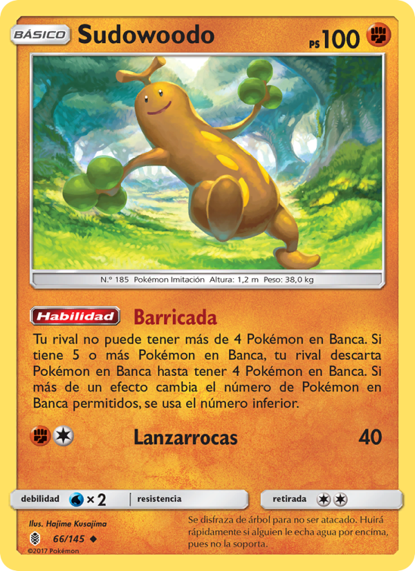 Sudowoodo 66 — Albor de Guadianes (Spanish Pokémon TCG card)