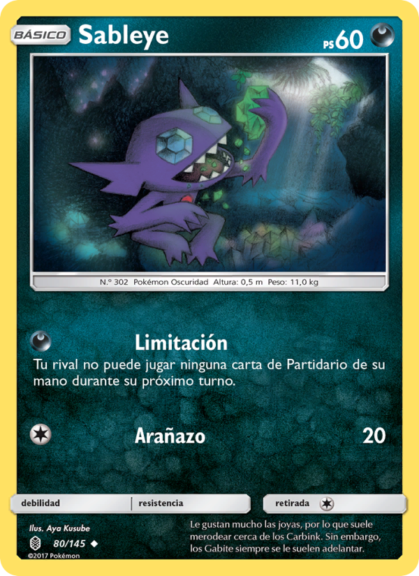 Sableye 80 — Albor de Guadianes (Spanish Pokémon TCG card)