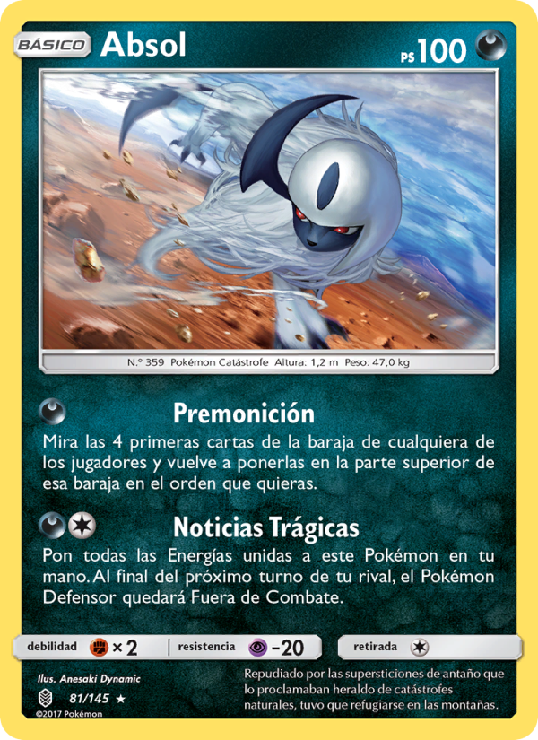 Absol 81 — Albor de Guadianes (Spanish Pokémon TCG card)