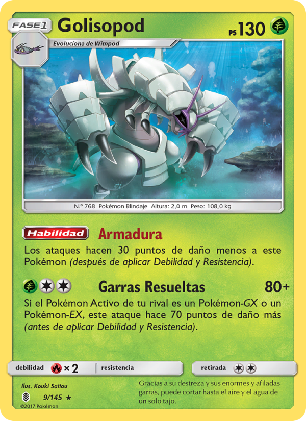 Golisopod 9 — Albor de Guadianes (Spanish Pokémon TCG card)