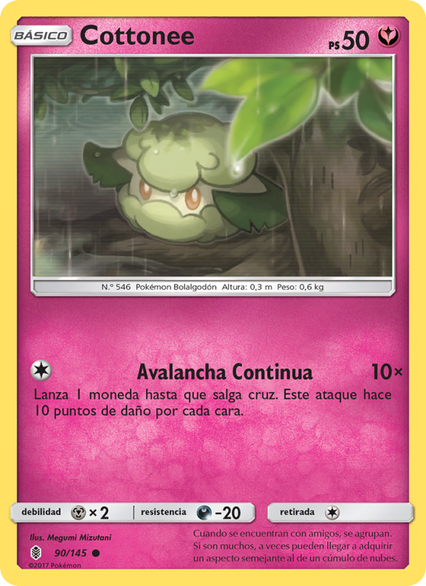 Cottonee 90 — Albor de Guadianes (Spanish Pokémon TCG card)