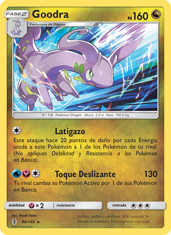 Goodra 96 — Albor de Guadianes (Spanish Pokémon TCG card)