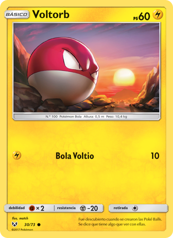 Voltorb 30 — Leyendas Luminosas (Spanish Pokémon TCG card)