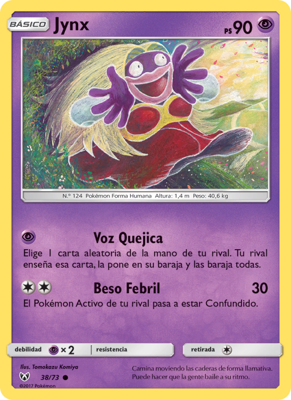 Jynx 38 — Leyendas Luminosas (Spanish Pokémon TCG card)