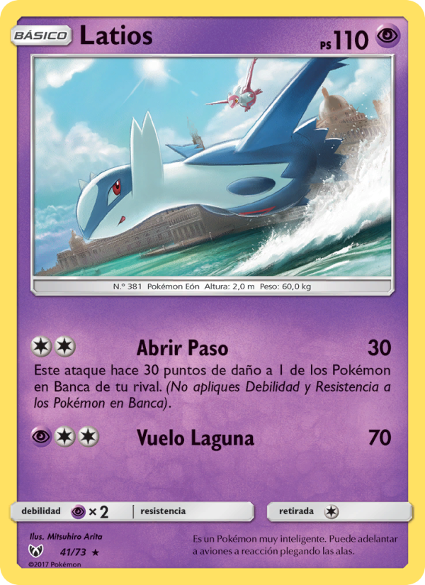 Latios 41 — Leyendas Luminosas (Spanish Pokémon TCG card)