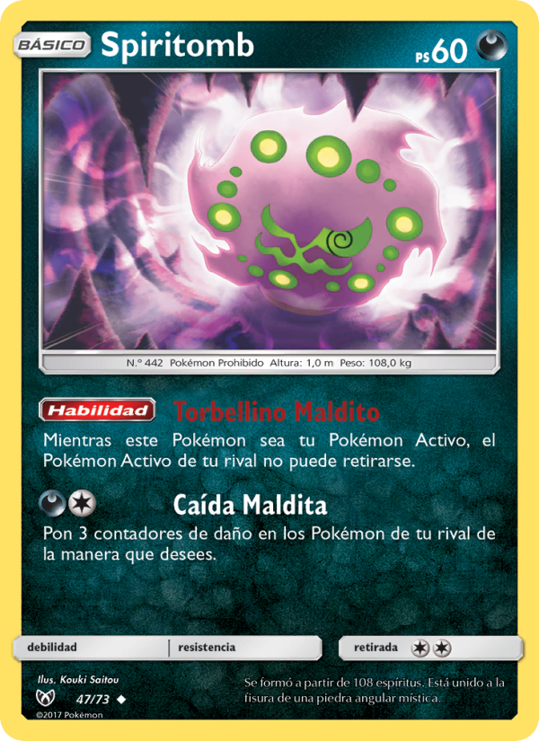 Spiritomb 47 — Leyendas Luminosas (Spanish Pokémon TCG card)